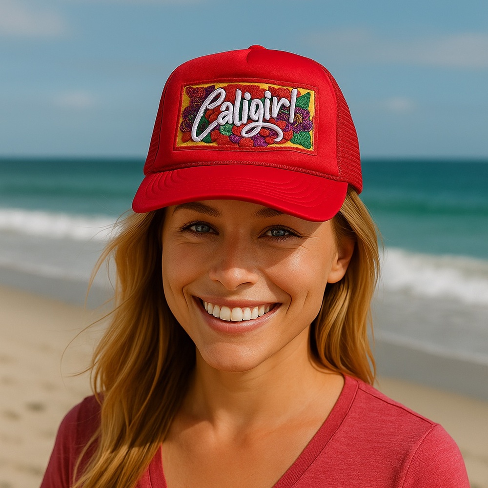 Caligirl Trucker Hat, NWT, Adjustable